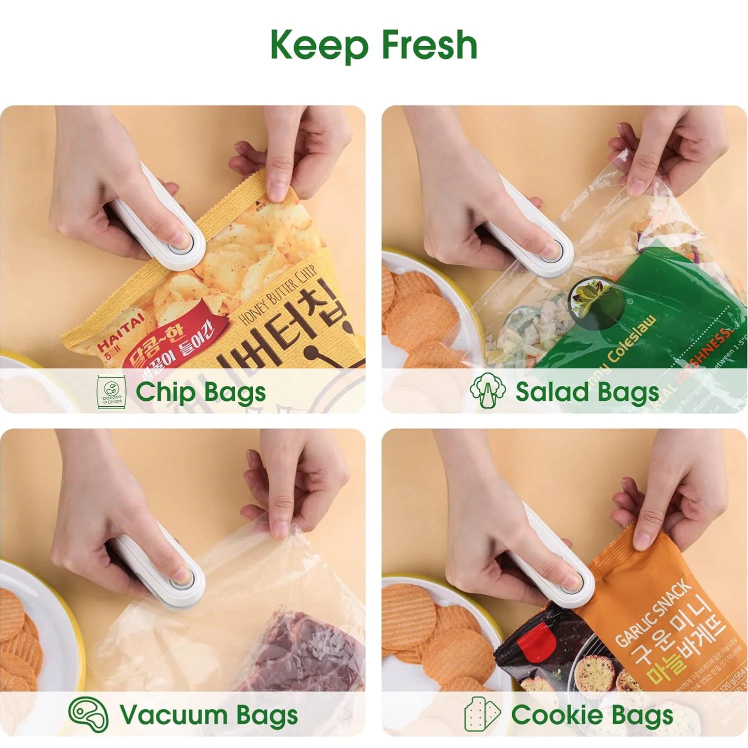 SnackPro™ Portable Food Sealer